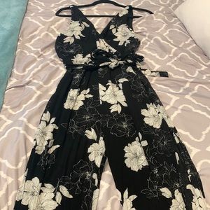 Black and white jumpsuit